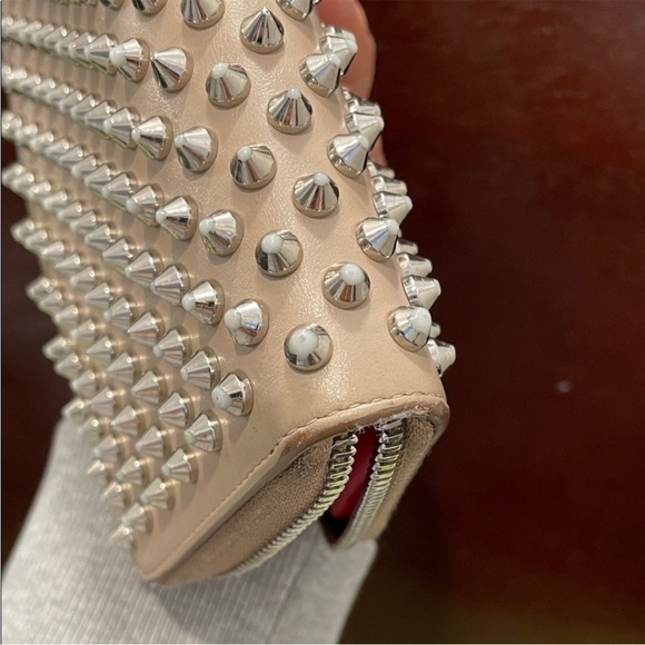 Authentic Christian LouboutinStudded Beige Wallet